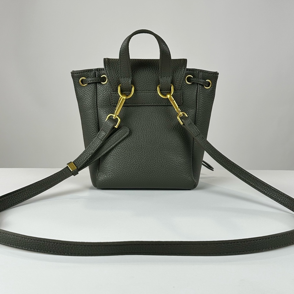 Stylish Green Leather Backpack - image 2